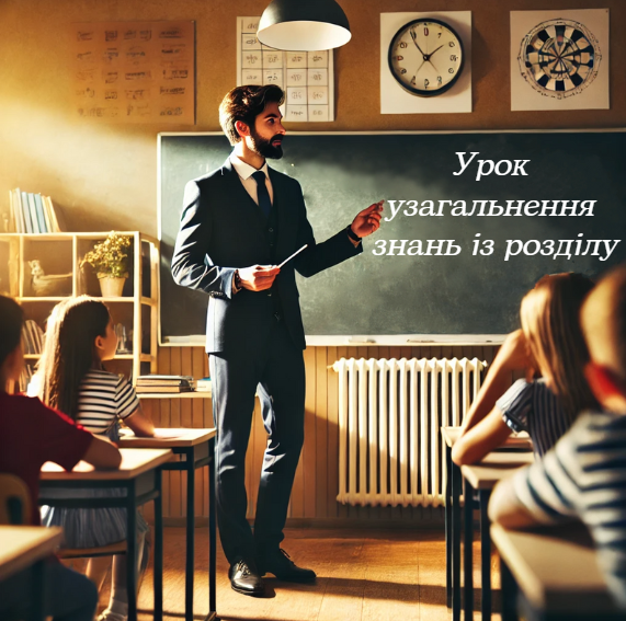 Урок узагальнення знань із розділу